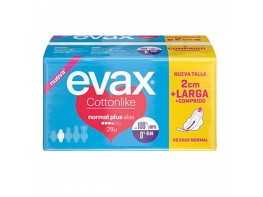 Imagen del producto Evax compresas cottonlike normal plus alas 28 uds